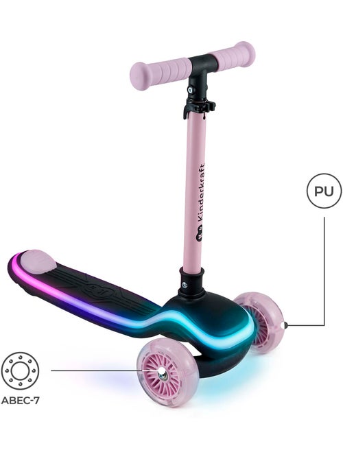 Trottinette à trois roues avec lumières led pour enfant - Kiabi Trottinette à trois roues avec lumières led pour enfant - Kiabi