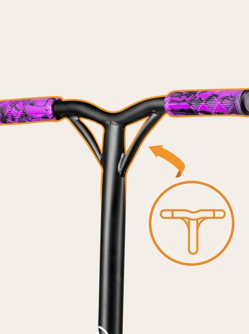 Trottinette acrobatique - LIONELO Whizz - De 100 kg - Guidon large - Roulements ABEC-9 - Noir - Kiabi
