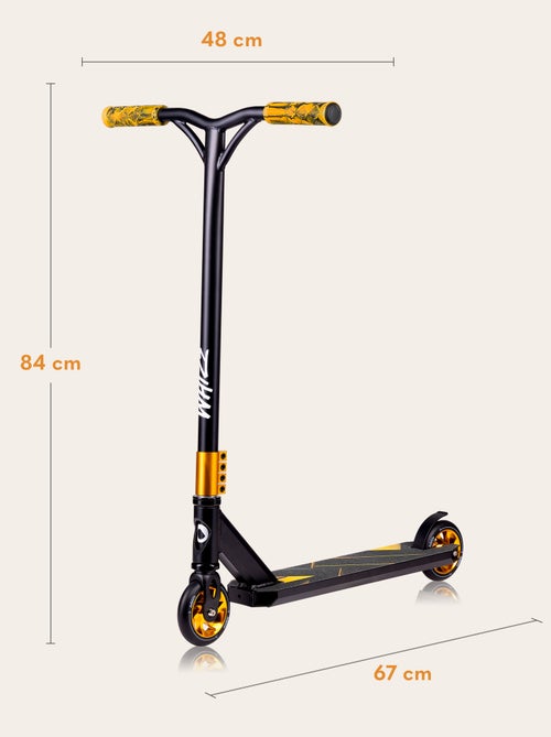 Trottinette acrobatique - LIONELO Whizz - Guidon large - Roulements ABEC-9 - Noir - Kiabi