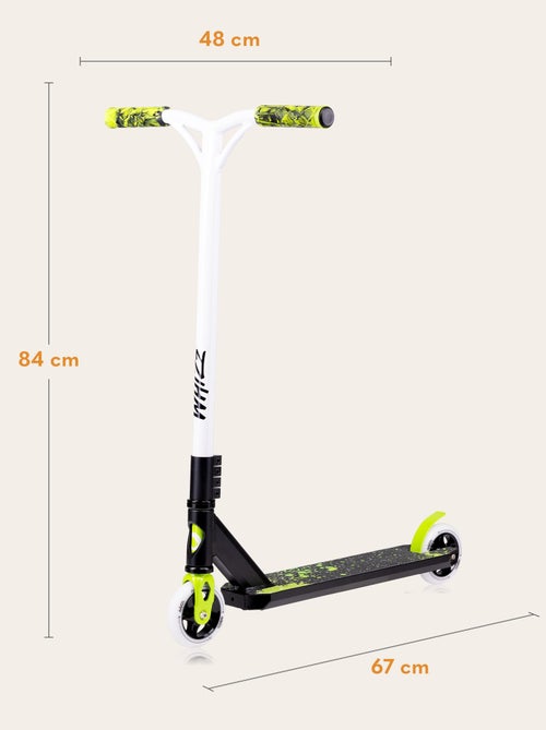 Trottinette acrobatique - LIONELO Whizz - Guidon large - Roulements ABEC-9 - Noir - Kiabi