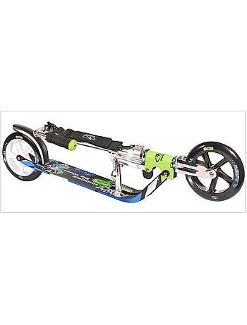 Trottinette Aluminium Big Wheel 205 vert et bleu.
