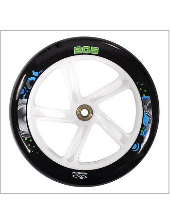 Trottinette Aluminium Big Wheel 205 vert et bleu.