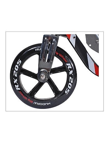 Trottinette Aluminium Big Wheel RX 205. Noir et rouge