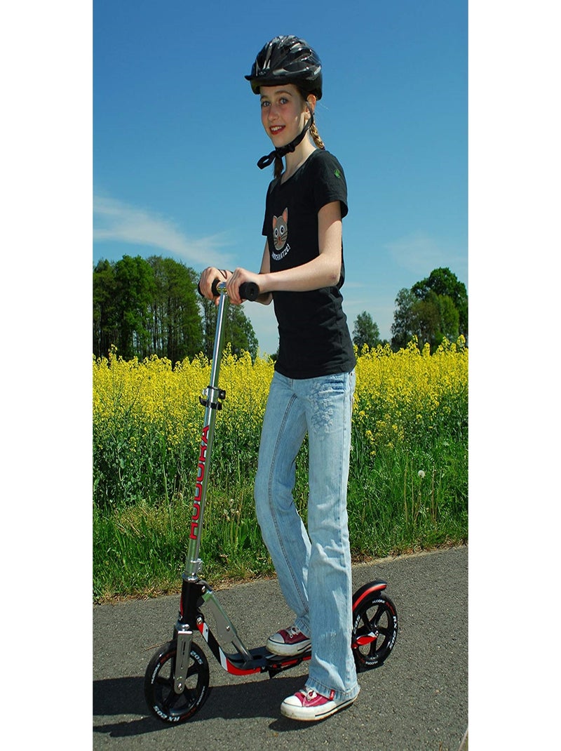 Trottinette Aluminium Big Wheel RX 205. Noir et rouge Argent - Kiabi