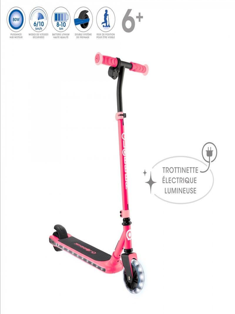 Trottinette électrique 2 roues E-Motion 6 Rose saumon - Kiabi