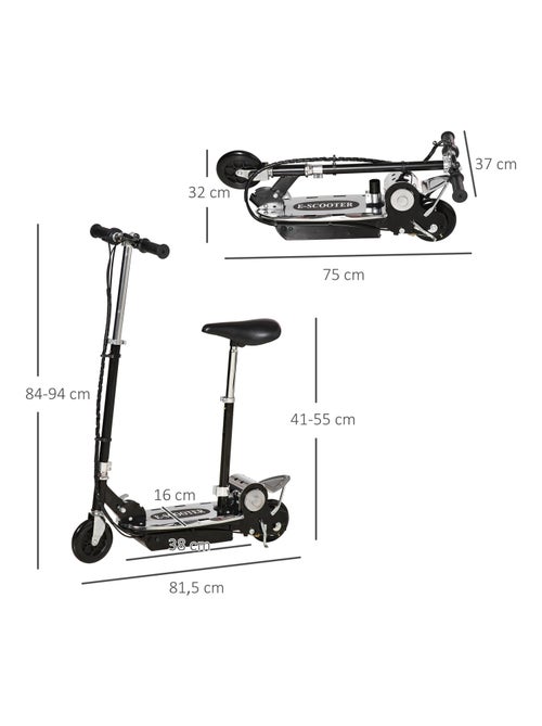 Trottinette électrique avec selle pour enfant - Kiabi