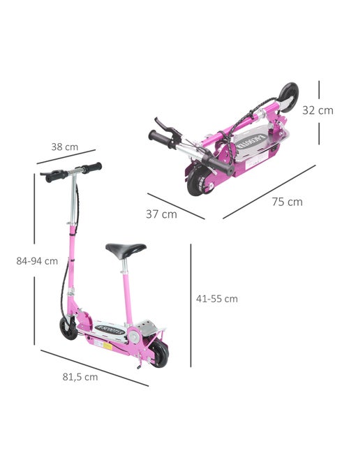 Trottinette électrique avec selle pour enfants - Kiabi