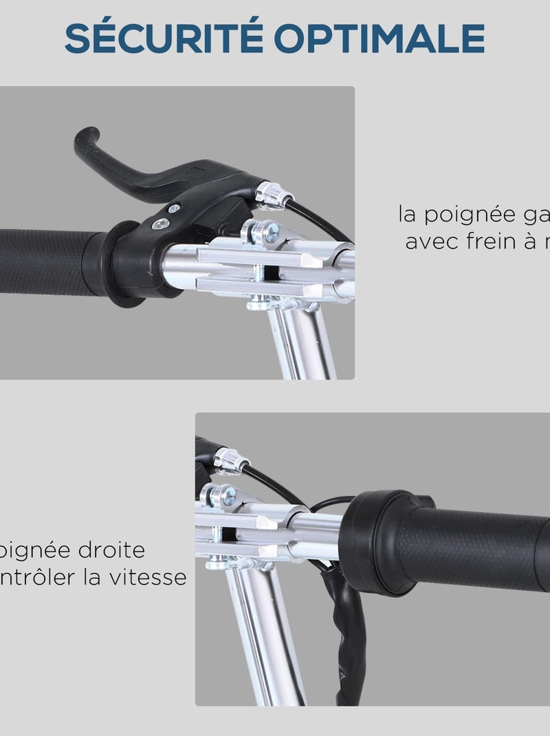 Trottinette électrique avec selle pour enfants Rose - Kiabi