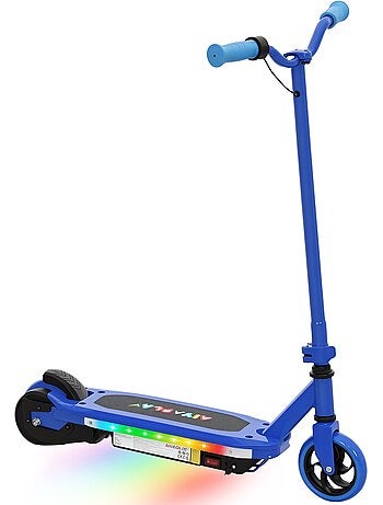 Trottinette électrique enfant led multicolore max. 10km/h béquille acier