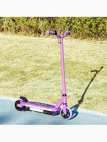 Trottinette électrique enfant led multicolore max. 10km/h béquille acier