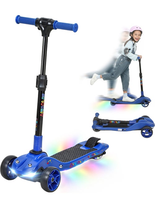 Trottinette électrique enfant pliable 3 roues 8km/h max led - Kiabi Trottinette électrique enfant pliable 3 roues 8km/h max led - Kiabi