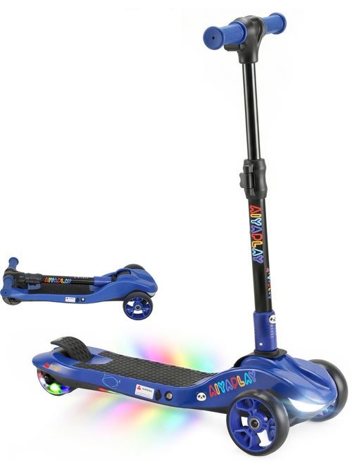 Trottinette électrique enfant pliable 3 roues 8km/h max led - Kiabi Trottinette électrique enfant pliable 3 roues 8km/h max led - Kiabi