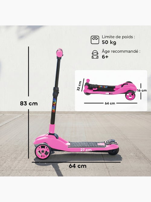Trottinette électrique enfant pliable 3 roues 8km/h max led - Kiabi Trottinette électrique enfant pliable 3 roues 8km/h max led - Kiabi