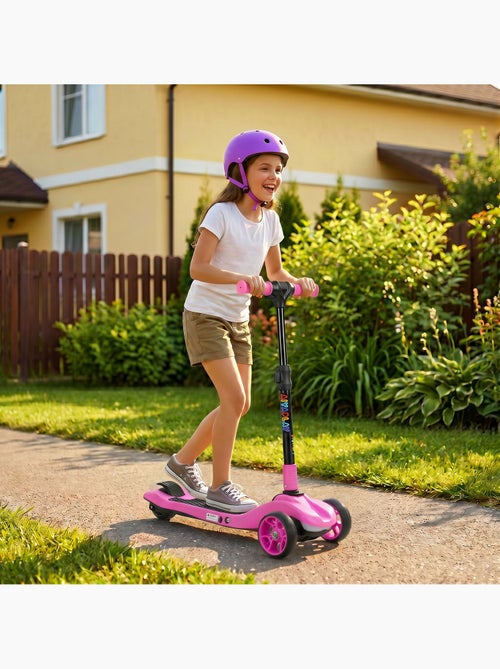 Trottinette électrique enfant pliable 3 roues 8km/h max led - Kiabi Trottinette électrique enfant pliable 3 roues 8km/h max led - Kiabi