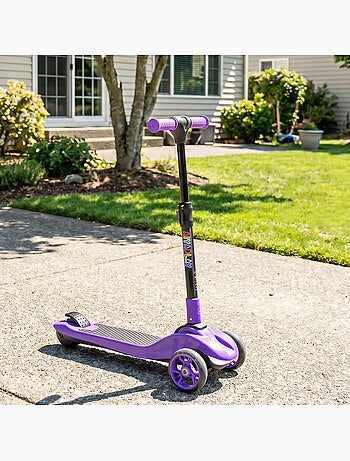 Trottinette électrique enfant pliable 3 roues 8km/h max led