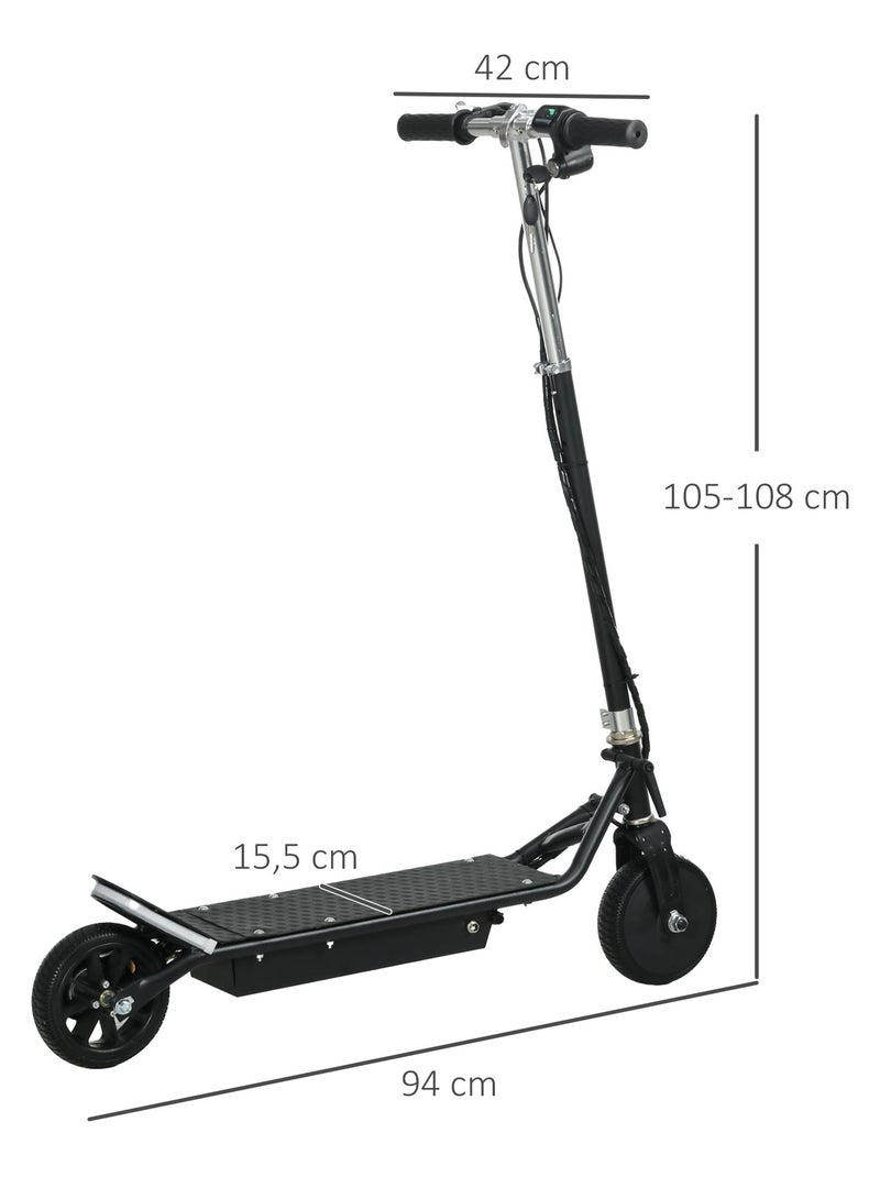 Trottinette électrique enfant pliable réglable 150 W noir Noir - Kiabi