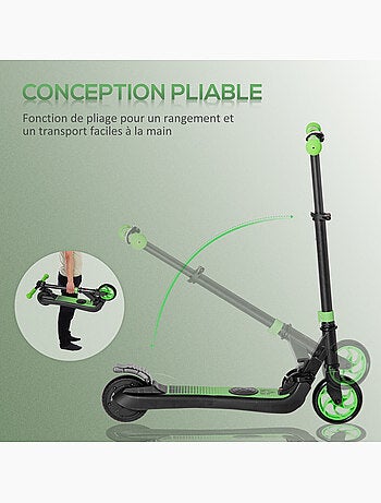 Trottinette électrique enfant pliable réglable max 8 km/h