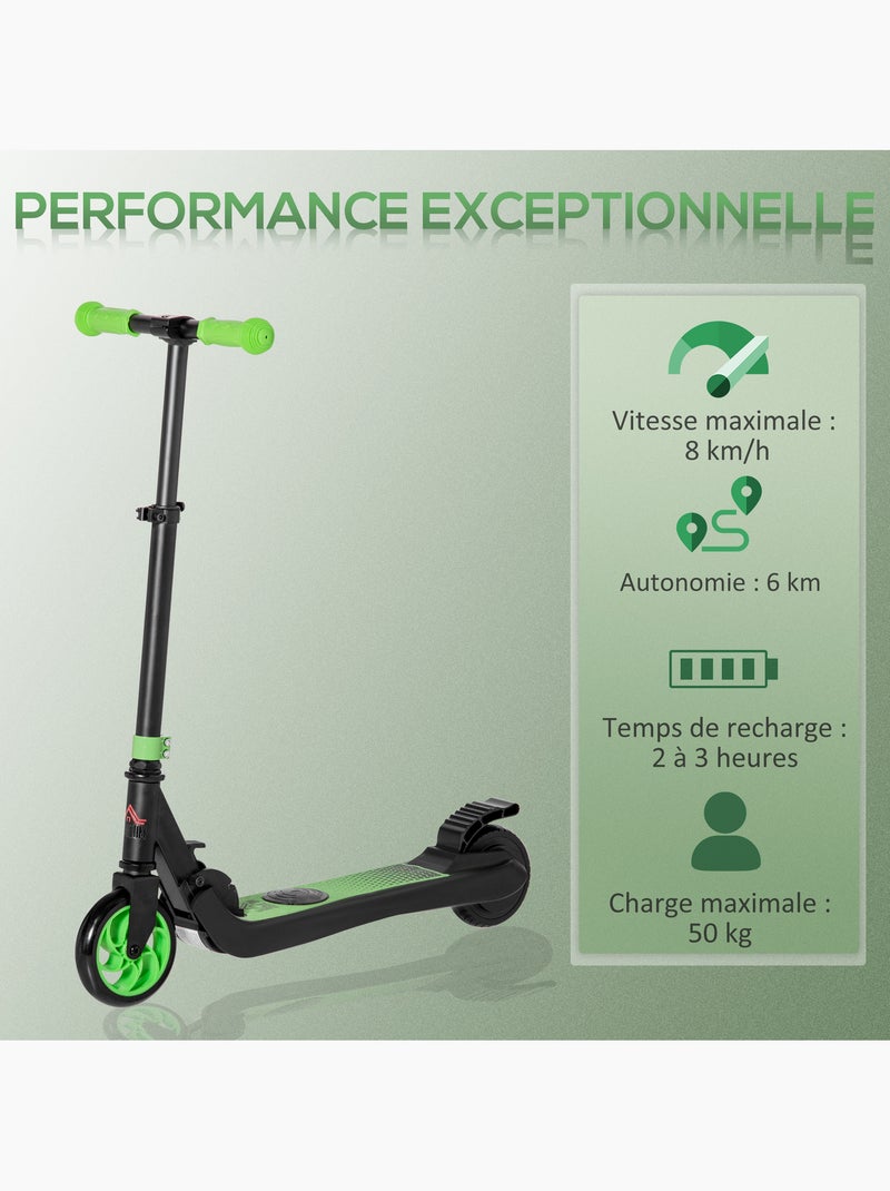 Trottinette électrique enfant pliable réglable max 8 km/h Noir - Kiabi