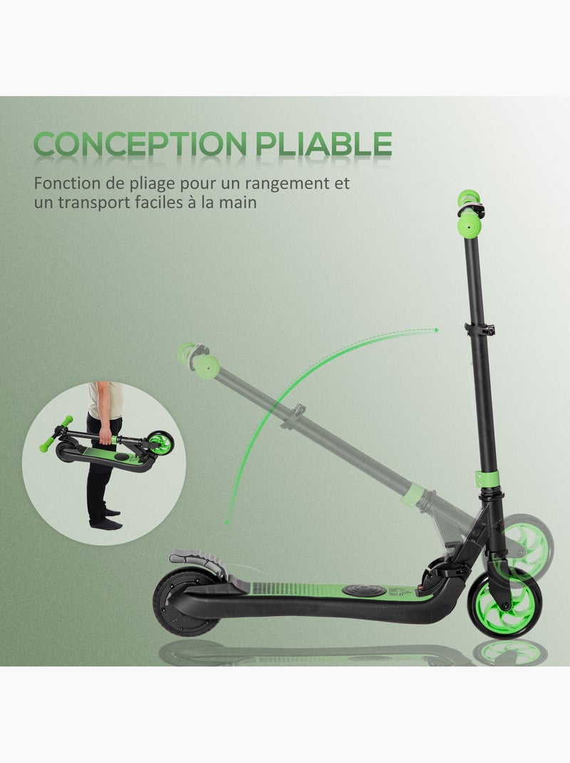 Trottinette électrique enfant pliable réglable max 8 km/h Noir - Kiabi