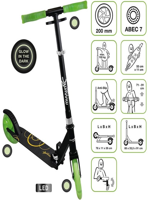 Trottinette en aluminium - 200 mm - Kiabi