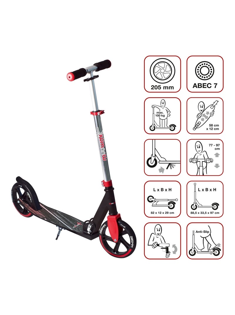 Trottinette en aluminium 205 mm Noir - Kiabi