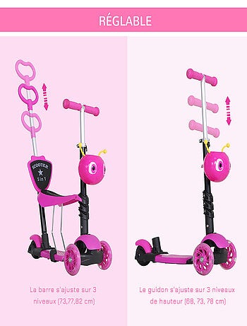 Trottinette enfant 3 roues évolutive 3 en 1 - MIMIZZ