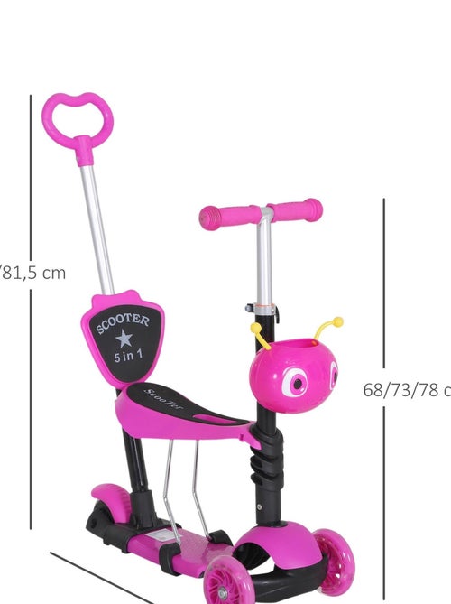 Trottinette enfant 3 roues évolutive 3 en 1 - MIMIZZ - Kiabi Trottinette enfant 3 roues évolutive 3 en 1 - MIMIZZ - Kiabi