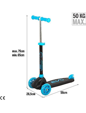Trottinette enfant à 3 roues avec éclairage evo