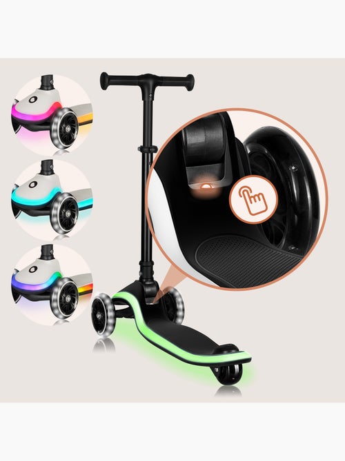 Trottinette enfant avec Casque LIONELO Mey - 3 Roues éclairées - Pliable - Hauteur réglable - Kiabi Trottinette enfant avec Casque LIONELO Mey - 3 Roues éclairées - Pliable - Hauteur réglable - Kiabi