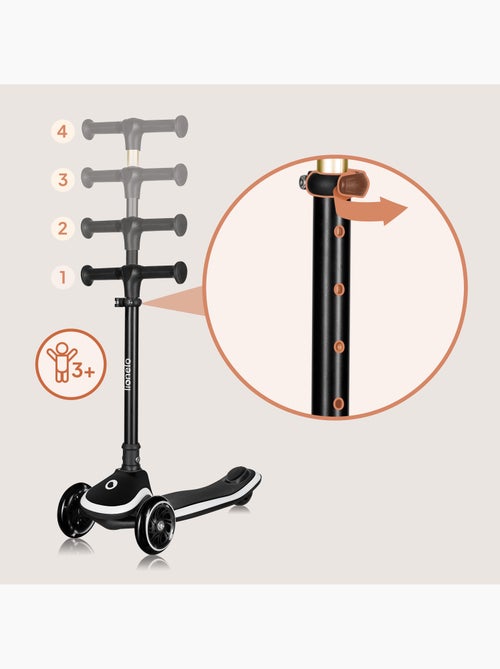 Trottinette enfant avec Casque LIONELO Mey - 3 Roues éclairées - Pliable - Hauteur réglable - Kiabi Trottinette enfant avec Casque LIONELO Mey - 3 Roues éclairées - Pliable - Hauteur réglable - Kiabi