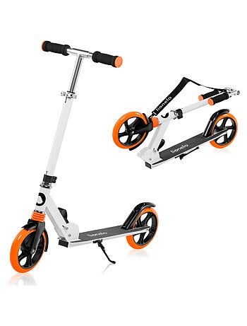Trottinette enfant et adulte LIONELO Luca - Jusqu'à 100kg - Pliage compact - Porte-biberon