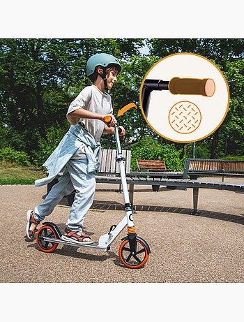 Trottinette enfant et adulte LIONELO Luca - Jusqu'à 100kg - Pliage compact - Porte-biberon