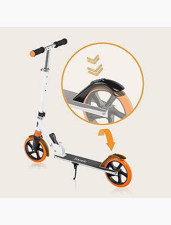 Trottinette enfant et adulte LIONELO Luca - Jusqu'à 100kg - Pliage compact - Porte-biberon