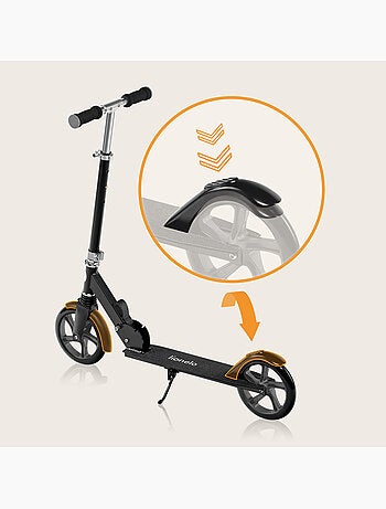 Trottinette enfant et adulte LIONELO Luca - Jusqu'à 100kg - Pliage compact - Porte-biberon