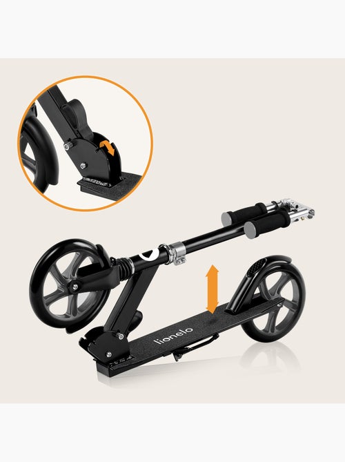Trottinette enfant et adulte LIONELO Luca - Jusqu'à 100kg - Pliage compact - Porte-biberon - Kiabi