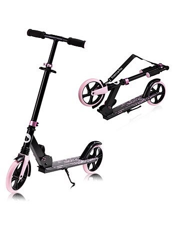 Trottinette enfant et adulte LIONELO Luca - Jusqu'à 100kg - Pliage compact - Porte-biberon