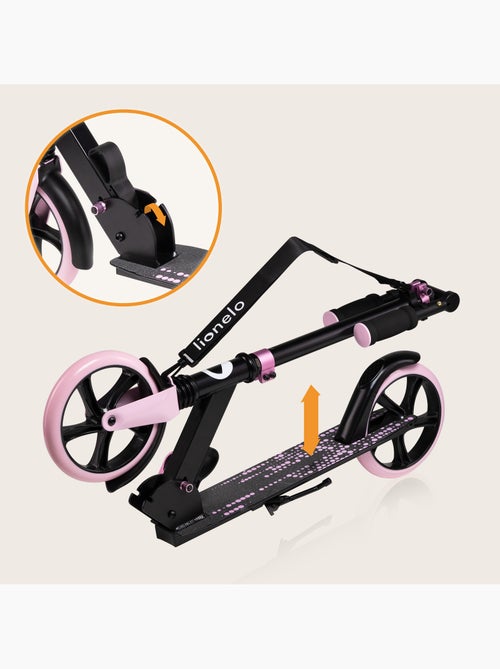 Trottinette enfant et adulte LIONELO Luca - Jusqu'à 100kg - Pliage compact - Porte-biberon - Kiabi