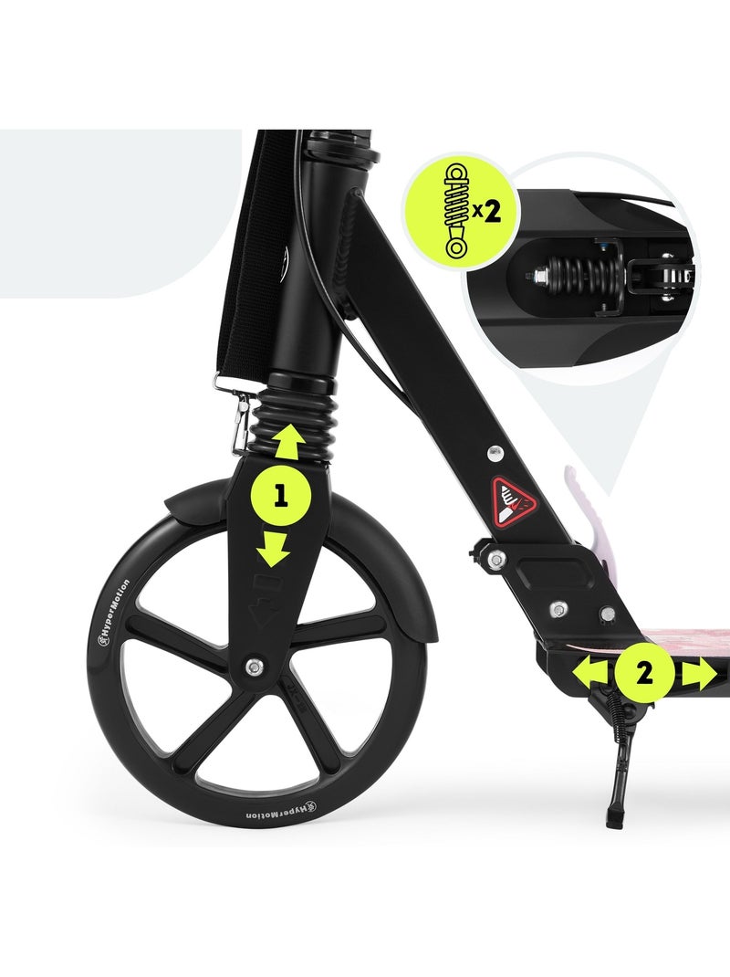 Trottinette enfant jusqu'à 100kg - 2 amortisseurs - pliable - 2 freins- aluminium- abec-7 N/A - Kiabi