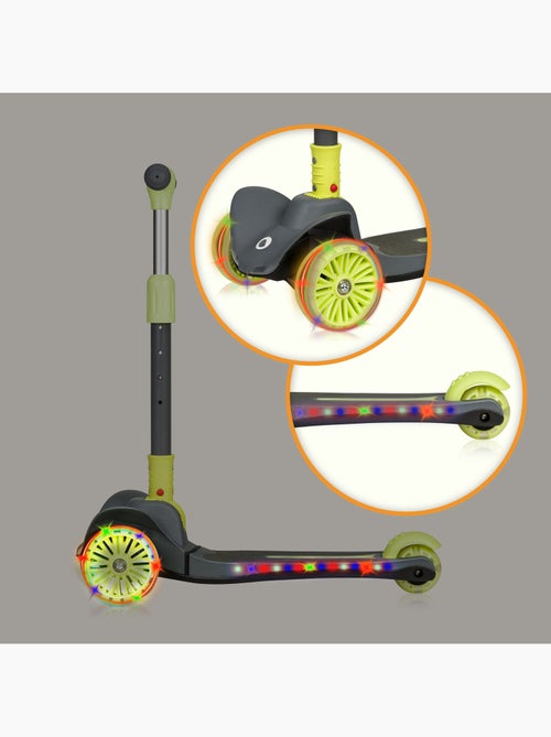 Trottinette enfant LIONELO Timmy - 3 Roues - LED Roulement - Hauteur réglable - Kiabi