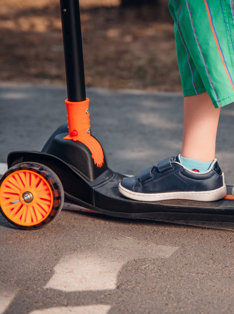 Trottinette enfant LIONELO Timmy - 3 Roues - LED Roulement - Hauteur réglable Noir Orange - Kiabi