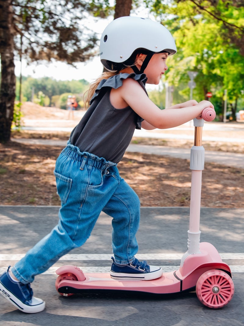 Trottinette enfant LIONELO Timmy - 3 Roues - LED Roulement - Hauteur réglable Rose - Kiabi