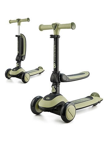 Trottinette enfant pliante avec siege et roues lumineuses