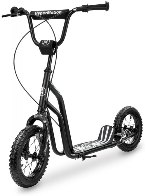 Trottinette enfant viva 12 noir avec grandes roues gonflables 12 pouces - Kiabi Trottinette enfant viva 12 noir avec grandes roues gonflables 12 pouces - Kiabi