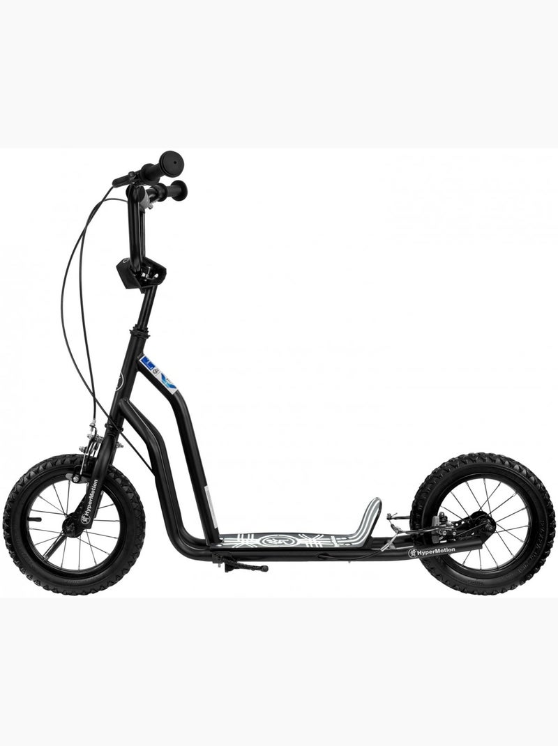 Trottinette enfant viva 12 noir avec grandes roues gonflables 12 pouces Noir - Kiabi