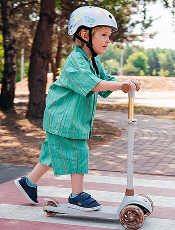 Trottinette enfants LIONELO Jessy - Roues éclairées - 3 Roues - Hauteur réglable