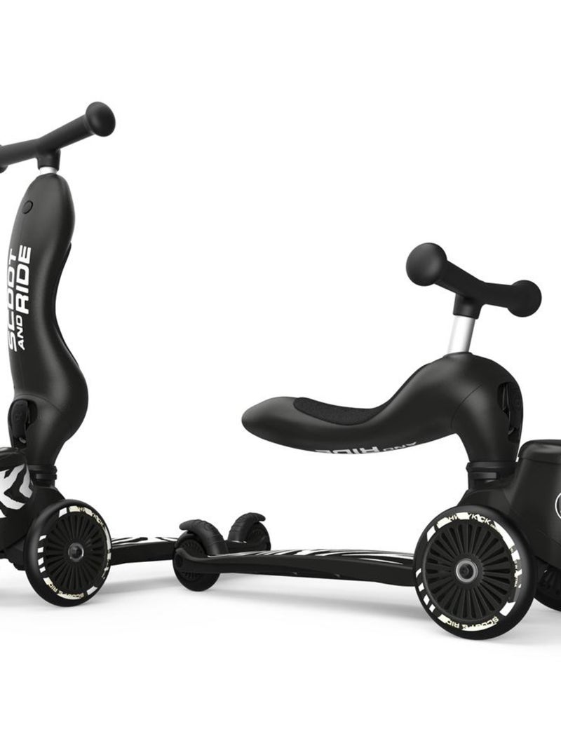 Trottinette évolutive 2 en 1 Highwaykick 1 zèbre Noir - Kiabi