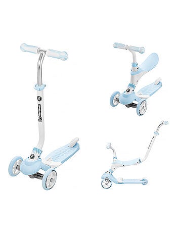 Trottinette évolutive 3-en-1 draisienne enfant bleu HyperMotion