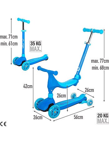 Trottinette évolutive 4 en 1 evo
