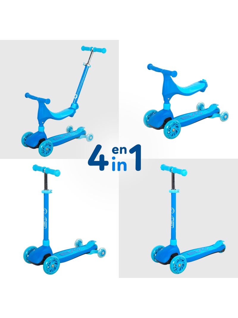 Trottinette évolutive 4 en 1 evo Bleu - Kiabi