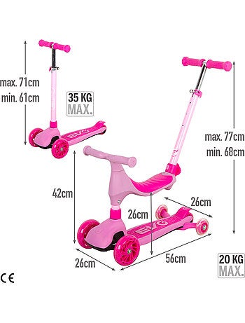 Trottinette évolutive 4 en 1 evo